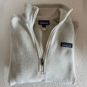 Patagonia quarter Zip - cream color, great condition